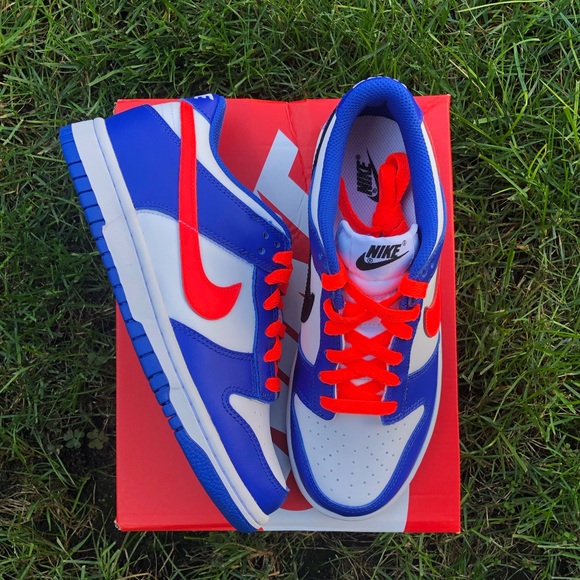 Nike Dunk Low 'Bright Crimson Game Royal' - Picture 4 of 4